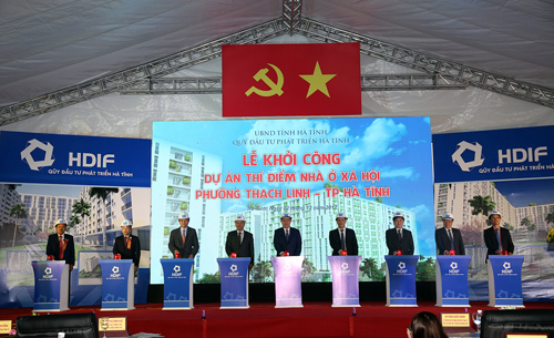 Phó Thủ tướng Vương Đình Huệ dự lễ khởi công dự án nhà ở xã hội - Ảnh 1
