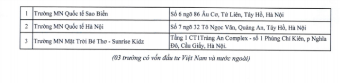 25 trường học tại Hà Nội có vốn đầu tư nước ngoài - Ảnh 2