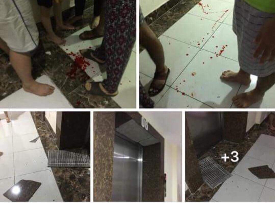 Hà Nội: Gạch ốp thang máy chung cư rơi trúng đầu, 1 bé trai nhập viện - Ảnh 1