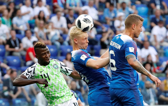 "Đại bàng xanh" châu Phi đánh bại Iceland với tỷ số 2-0 ở lượt trận thứ hai bảng D World Cup 2018 - Ảnh 1