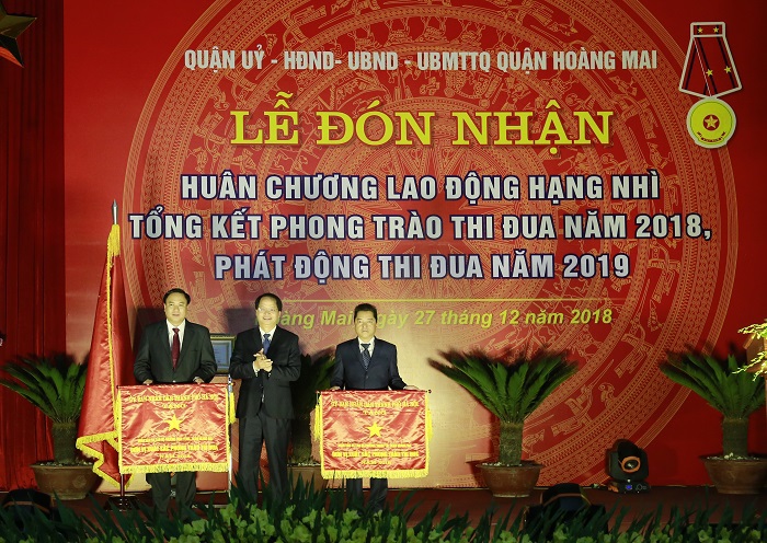 Quận Hoàng Mai đón nhận Huân chương Lao động hạng Nhì - Ảnh 3