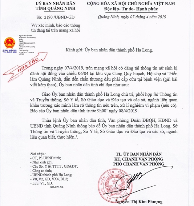 Thêm một nữ sinh bị đánh hội đồng phải nhập viện ở Quảng Ninh - Ảnh 2
