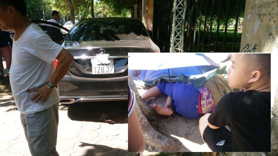 Hà Nội: Xác minh nữ tài xế lái Mercedes đâm gãy chân cụ bà trên phố - Ảnh 1