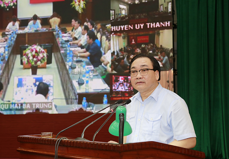 Bí thư Thành ủy Hoàng Trung Hải: Quyết liệt tháo gỡ vướng mắc trong giải ngân vốn đầu tư xây dựng cơ bản - Ảnh 1