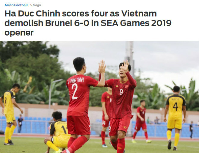 Báo châu Á ca ngợi trận thắng hủy diệt của U22 Việt Nam - Ảnh 1