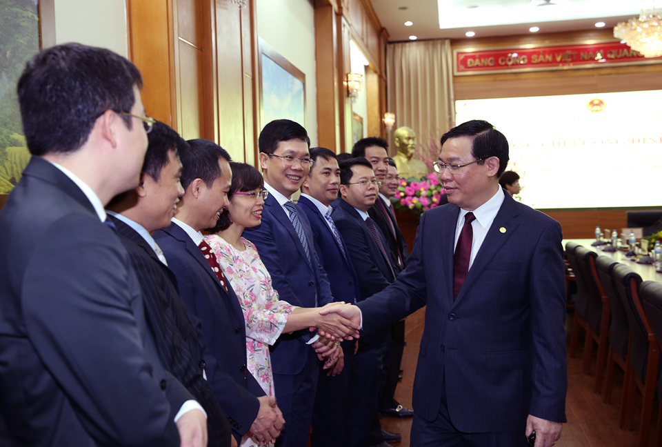 Phó Thủ tướng Vương Đình Huệ thăm, làm việc với Uỷ ban Quản lý vốn Nhà nước tại doanh nghiệp - Ảnh 1