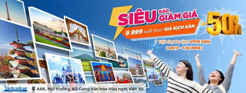 Vietrantour giảm đến 50% 9.999 suất tour tại VITM 2018 - Ảnh 1