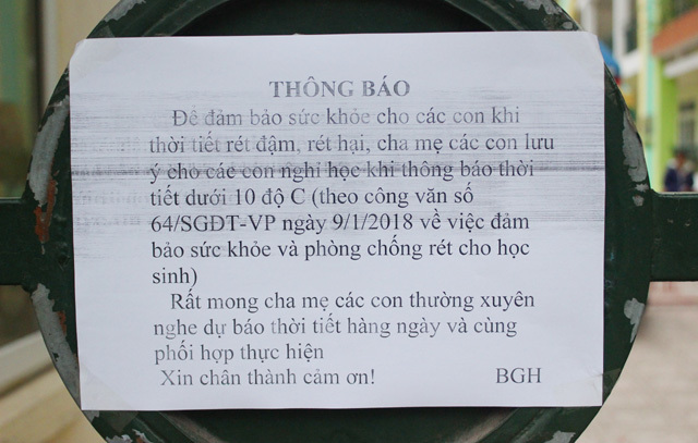 Trường mầm non, tiểu học vắng tanh trong ngày Hà Nội dưới 10 độ C - Ảnh 3