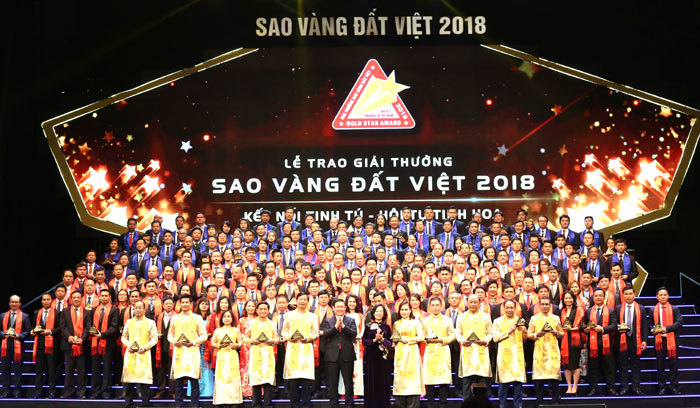 Các doanh nghiệp đạt giải thưởng Sao Vàng Đất Việt 2018 - Ảnh 1