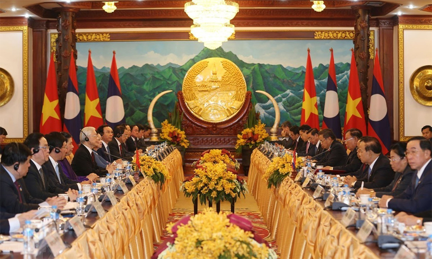 Việt Nam - Lào hội đàm cấp cao, ký kết 9 văn kiện hợp tác - Ảnh 1
