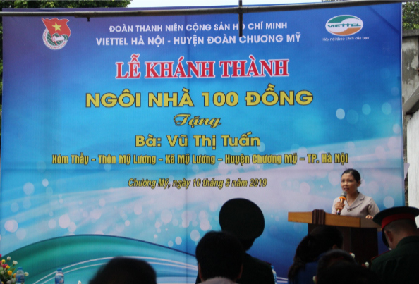 Viettel Hà Nội tổ chức bàn giao “Ngôi nhà 100 đồng” cho gia đình hộ nghèo tại huyện Chương Mỹ - Ảnh 2