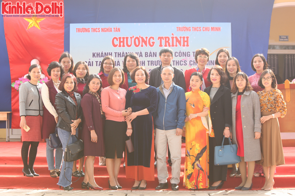 Trường THCS Nghĩa Tân bàn giao công trình “Nhà vệ sinh thân thiện” tặng trường THCS Chu Minh, huyện Ba Vì - Ảnh 5