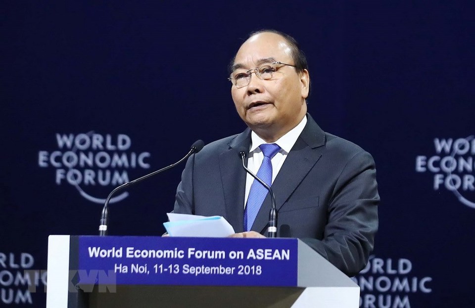 Hình ảnh phiên khai mạc toàn thể Hội nghị WEF ASEAN 2018 - Ảnh 4