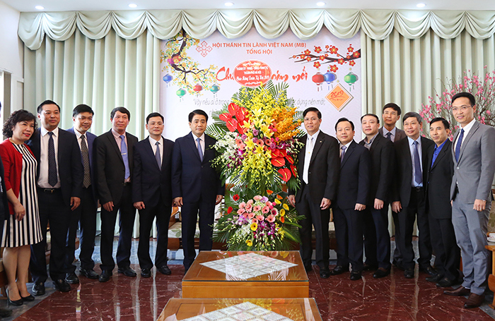 Chủ tịch Nguyễn Đức Chung thăm, chúc Tết Tổng hội - Hội thánh Tin lành Việt Nam (miền Bắc) - Ảnh 2
