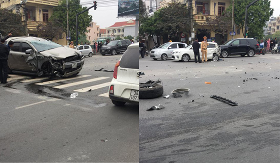 Xe "điên" gây tai nạn liên hoàn trên phố, 1 người tử vong - Ảnh 1