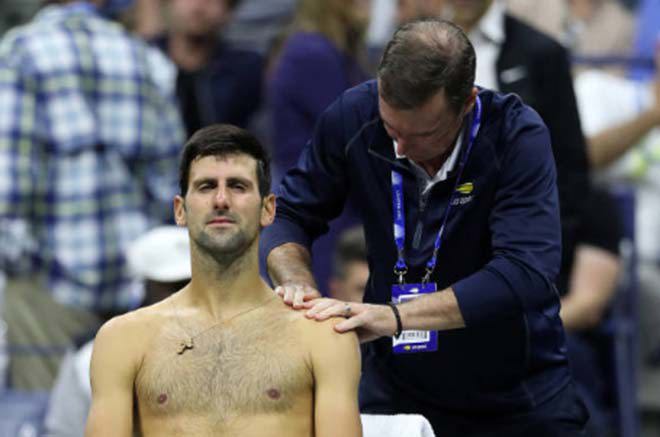 Vòng 4 US Open 2019: Chấn thương vai khiến Djokovic bỏ cuộc - Ảnh 1