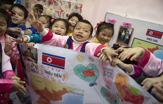 Trường mẫu giáo Việt Triều háo hức chào đón Chủ tịch Kim Jong Un - Ảnh 3