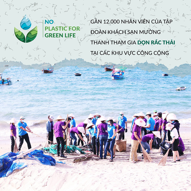 Mường Thanh triển khai chiến dịch Nói không với đồ nhựa - "No plastic for green life" - Ảnh 4