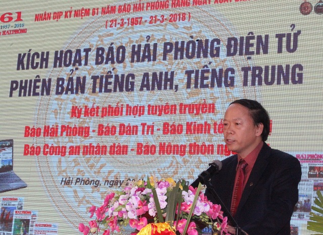 Báo Hải Phòng kỷ niệm 61 năm ngày xuất bản số đầu tiên và hòa mạng phiên bản điện tử tiếng Anh, tiếng Trung - Ảnh 3