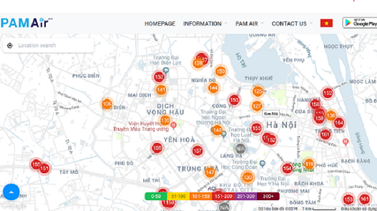 [Chỉ số chất lượng không khí ngày 5/10] – Sau “cơn mưa vàng”, chỉ số ô nhiễm ở Hà Nội lại đỏ rực - Ảnh 1