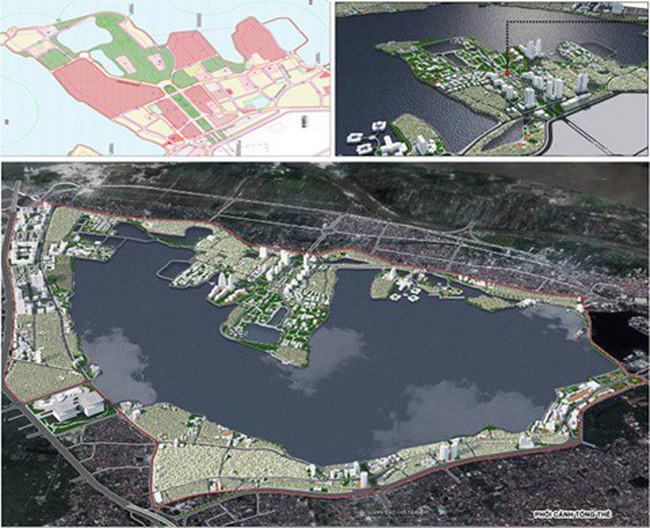 Hà Nội duyệt Quy hoạch chi tiết Khu vực trục không gian trung tâm bán đảo Quảng An - Ảnh 1