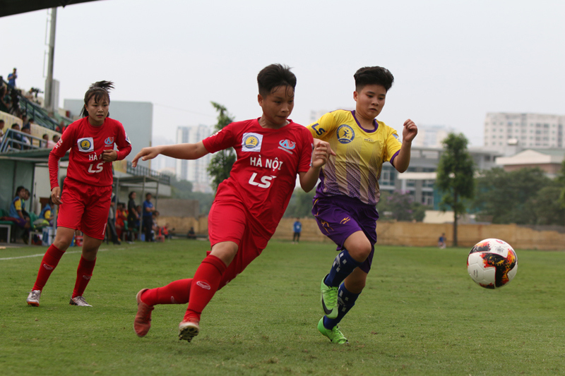 Hà Nội thắng tưng bừng trong ngày khai mạc Giải bóng đá nữ Cup Quốc gia 2019 - Ảnh 5
