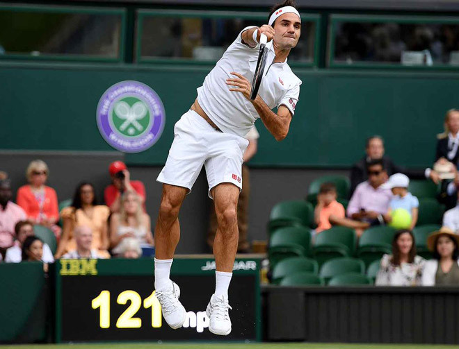 Vòng 3 Wimbledon 2019: "Tàu tốc hành" kết thúc trận đấu chóng vánh - Ảnh 1
