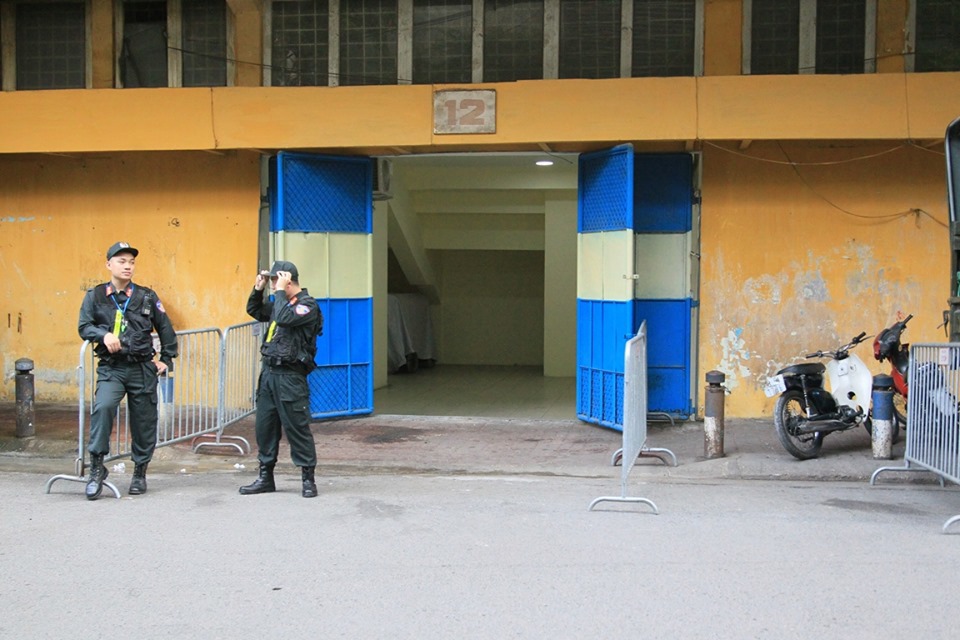 An ninh siết chặt trước trận đấu giữa Viettel và Hải Phòng - Ảnh 7