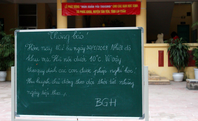 Trường mầm non, tiểu học vắng tanh trong ngày Hà Nội dưới 10 độ C - Ảnh 2