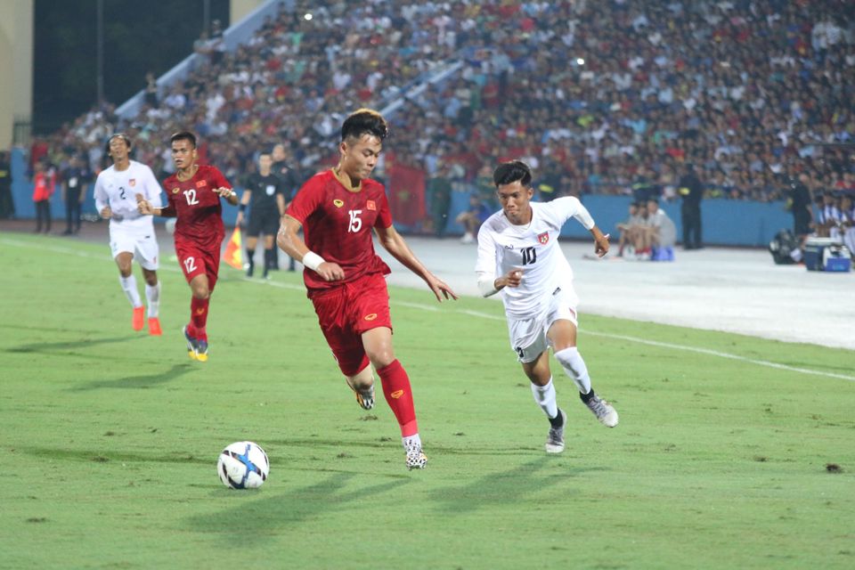 [Ảnh] Nhìn lại trận "thủy chiến" của U23 Việt Nam và U23 Myanmar - Ảnh 9