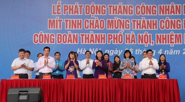 “Tháng Công nhân” năm 2018: Nhiều hoạt động thiết thực chăm lo cho người lao động Thủ đô - Ảnh 1