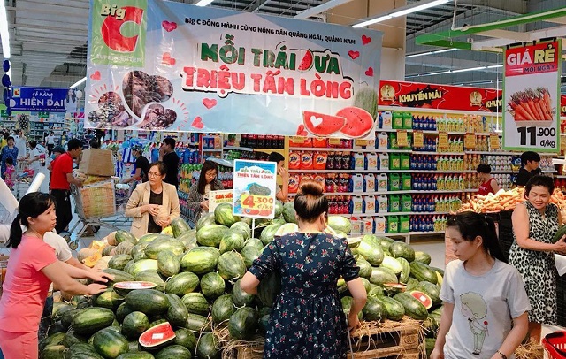 Big C giải cứu 250 tấn dưa hấu cho nông dân Quảng Ngãi, Quảng Nam - Ảnh 1