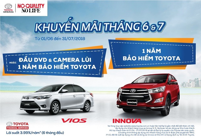 Toyota Việt Nam khuyến mãi lớn cho khách hàng trong tháng 6, 7 - Ảnh 1