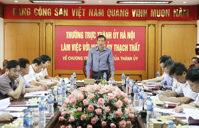 Thạch Thất cần tập trung thực hiện công tác quy hoạch để thu hút đầu tư - Ảnh 1