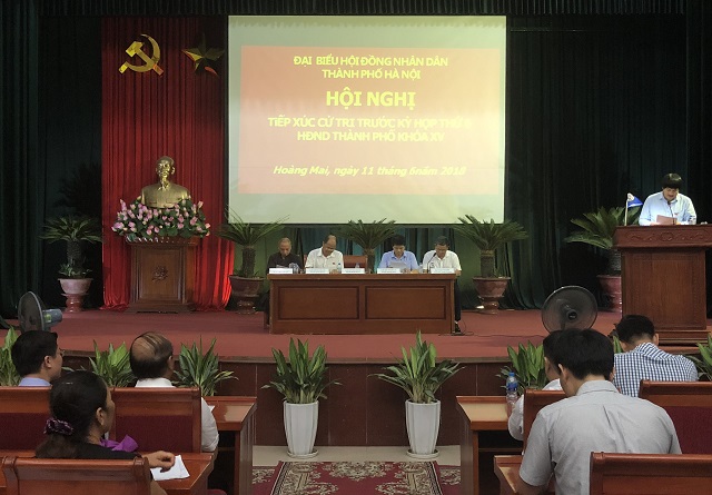 Cử tri quận Hoàng Mai kiến nghị HĐND TP nhiều vấn đề dân sinh - Ảnh 1