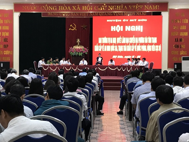 Huyện Mỹ Đức diễn tập khu vực phòng thủ năm 2018 - Ảnh 1