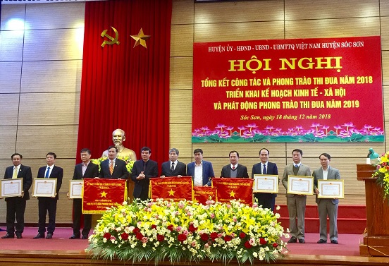 Năm 2018, huyện Sóc Sơn tăng trưởng kinh tế đạt 10,58% - Ảnh 1