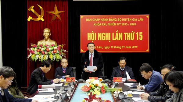 Hội nghị lần thứ 15 BCH Đảng bộ huyện Gia Lâm - Ảnh 1