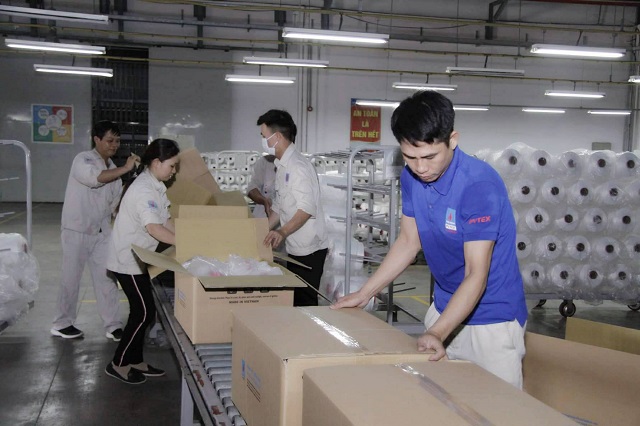 Nhà máy Đình Vũ nâng công suất lên 10 dây chuyền sản xuất sợi DTY - Ảnh 1