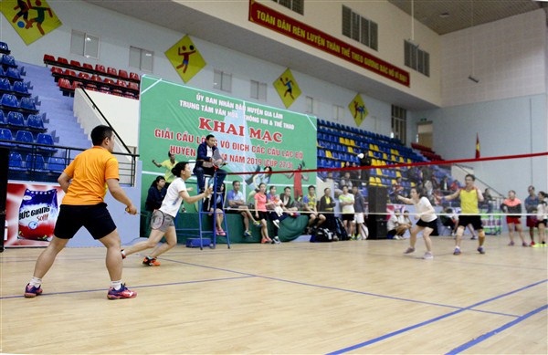 Giải cầu lông vô địch các câu lạc bộ huyện Gia Lâm năm 2019 - Ảnh 1