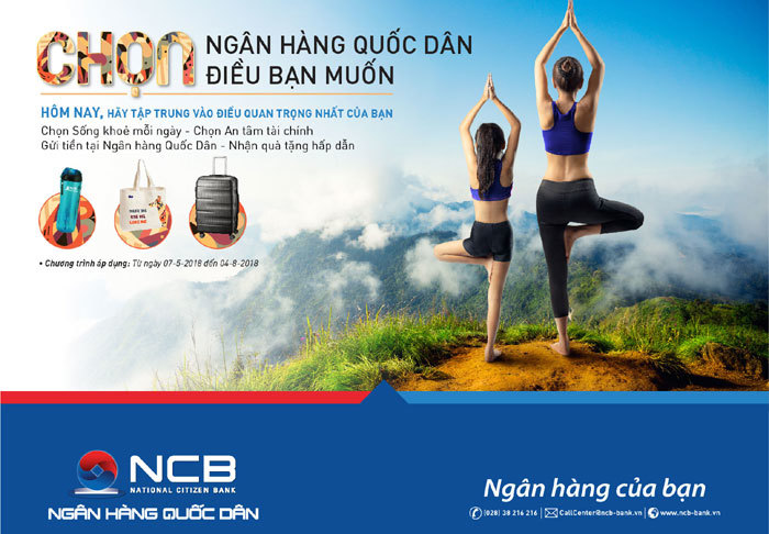 NCB khuyến mãi hè: “Chọn Ngân hàng Quốc Dân – Chọn điều bạn muốn” - Ảnh 1