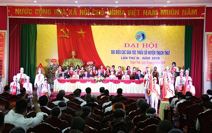 Thạch Thất tổ chức Đại hội đại biểu các dân tộc thiểu số huyện lần thứ III - Ảnh 1