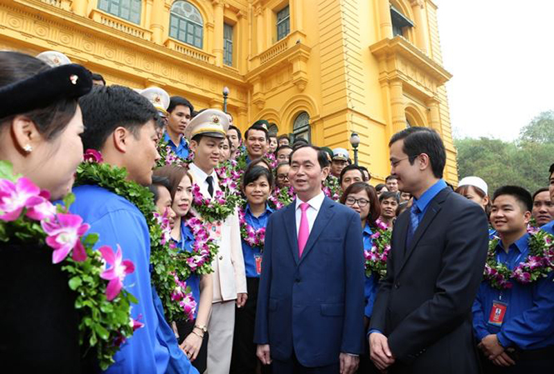Chủ tịch nước Trần Đại Quang: Nhân rộng các tấm gương cán bộ Đoàn tiêu biểu - Ảnh 1