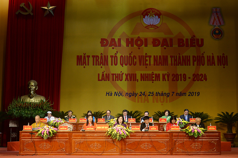 Hiệp thương cử các chức danh Chủ tịch, Phó Chủ tịch, Ủy viên Thường trực Ủy ban MTTQ Việt Nam TP Hà Nội, nhiệm kỳ 2019 - 2024 - Ảnh 2