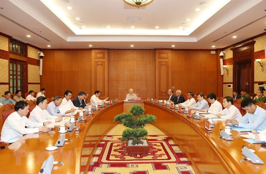 [Ảnh] Tổng Bí thư Nguyễn Phú Trọng chủ trì cuộc họp phòng, chống tham nhũng - Ảnh 3