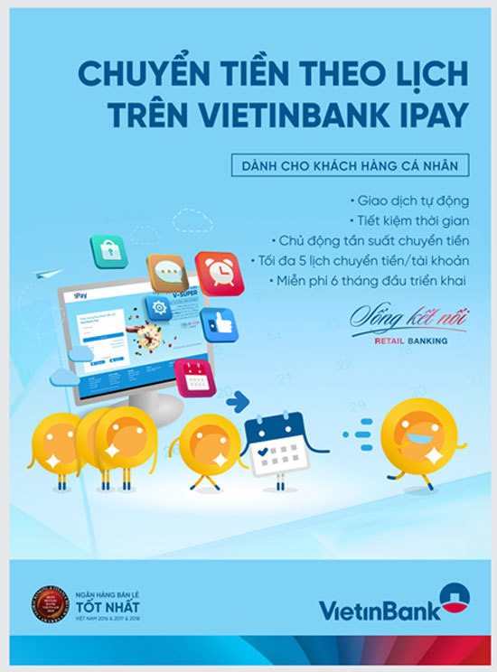 Chuyển tiền theo lịch: Dịch vụ tiện ích của VietinBank iPay - Ảnh 1