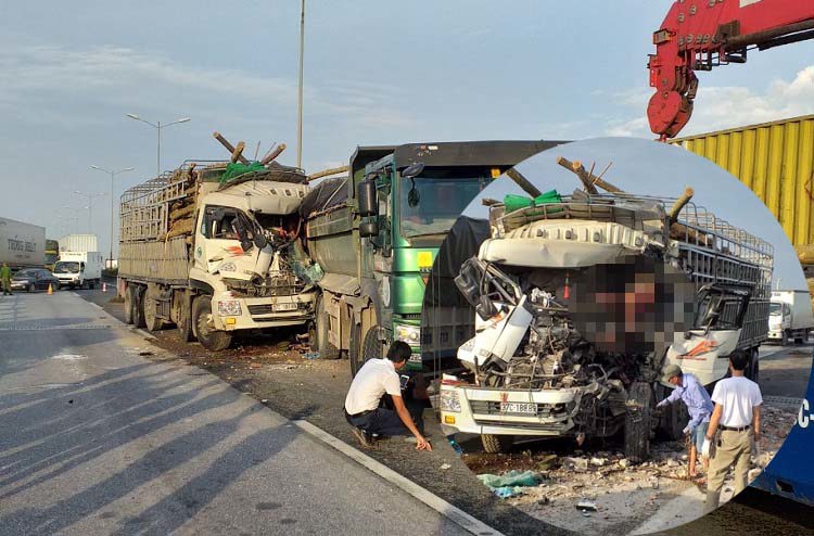 Tai nạn 2 người tử vong khiến hàng dài phương tiện ùn ứ trên cầu Thanh Trì - Ảnh 1