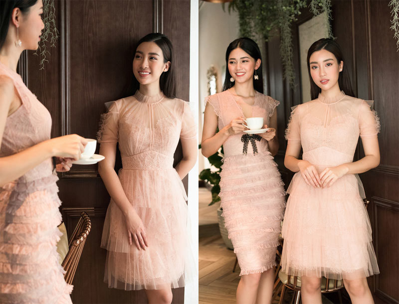 Hoa hậu Mỹ Linh cùng Á hậu Thanh Tú hóa chị em sinh đôi - Ảnh 3