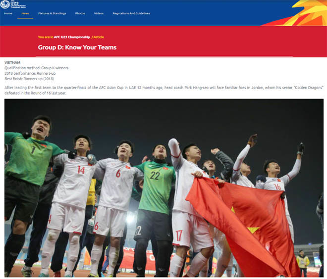 AFC đánh giá cao khả năng vô địch của U23 Việt Nam - Ảnh 1