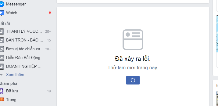 Facebook Việt Nam đang gặp sự cố - Ảnh 1